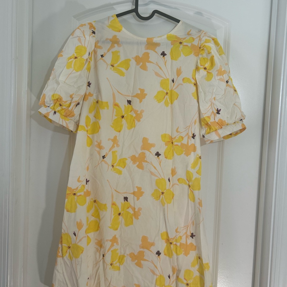 Missoni for Target Yellow and White Puff Sleeve Sundress